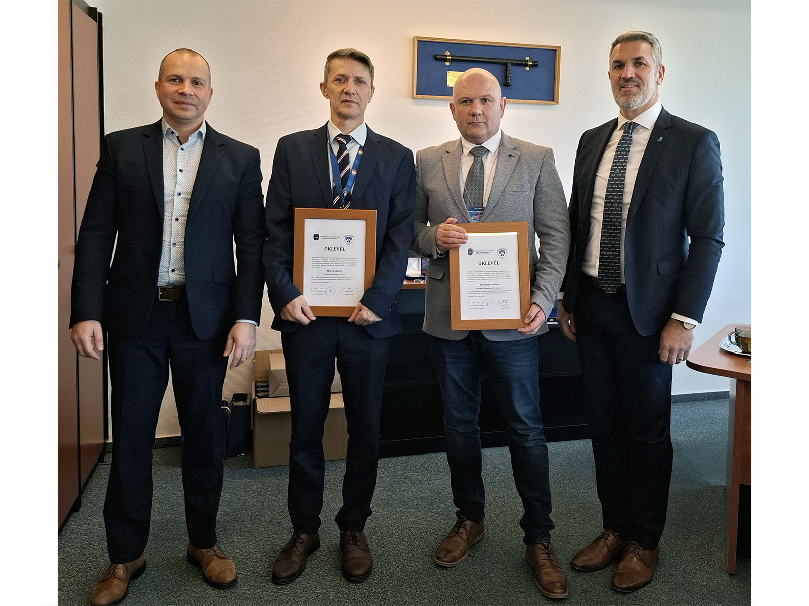 Év végi elismerés kimagasló szolgálati kutyás rendvédelmi feladatellátásért